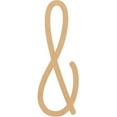 thumbnail image 1 of Unpainted Wooden 15'' Cream Peach Letter &, Paintable Alphabet A-Z, 1 of 5
