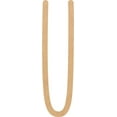 thumbnail image 1 of Unpainted Wooden 7'' Cream Peach Letter U, Paintable Alphabet A-Z, 1 of 3