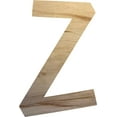 thumbnail image 1 of Unpainted Wooden Craft Letter Z, Wall 20'' Tall Unfinished Wood Letter Shape, 1 of 3