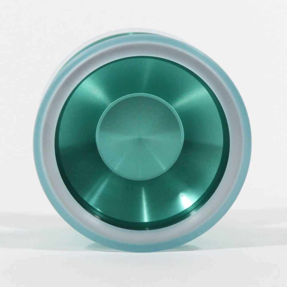 Unparalleled Distortion Yo-Yo - Tri-Material - Daniel Kim Signature YoYo (Green with Translucent Blue PC and SS)