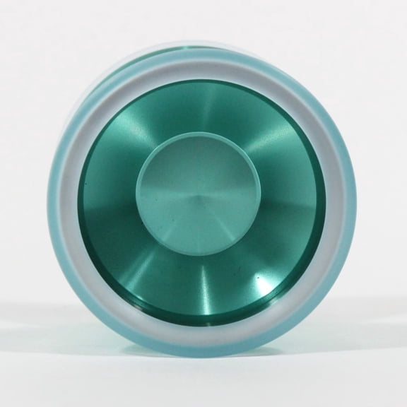 Unparalleled Distortion Yo-Yo - Tri-Material - Daniel Kim Signature YoYo (Green with Translucent Blue PC and SS)