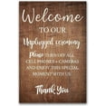 thumbnail image 1 of Unplugged Ceremony Sign Wedding Ceremony Signage Rustic Wedding Ceremony Unplugged Wedding Sign Wedding Ceremony Decor Wood Sign 12x18, 1 of 5