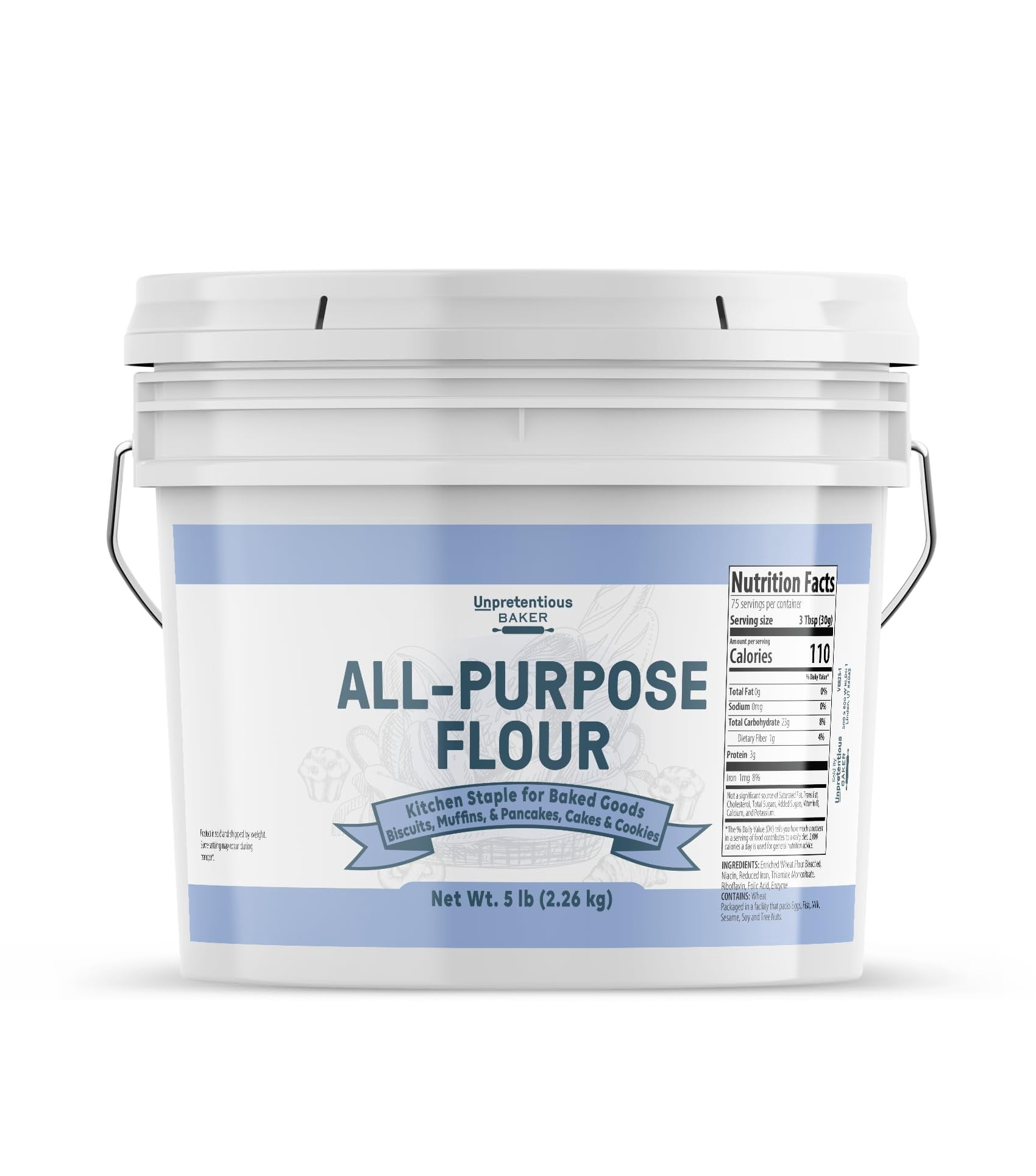 Unpretentious All-Purpose Flour 1 Gallon, Baking, Thickening