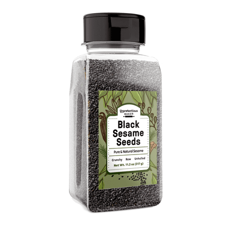 Unpretentious Black Sesame Seeds, 2 Cups, Whole, Natural, and Nutty Flavor