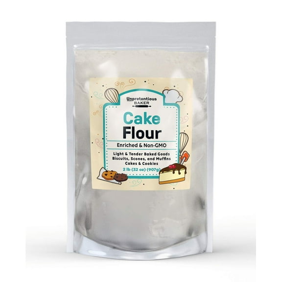 Unpretentious Cake Flour, 2 lb, Great For Cakes, Biscuits, Scones, Muffins