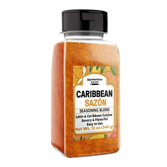 Unpretentious Caribbean Sazn, 12 oz, Flavorful & Savory, Latin Cuisine, Seasoning Blend