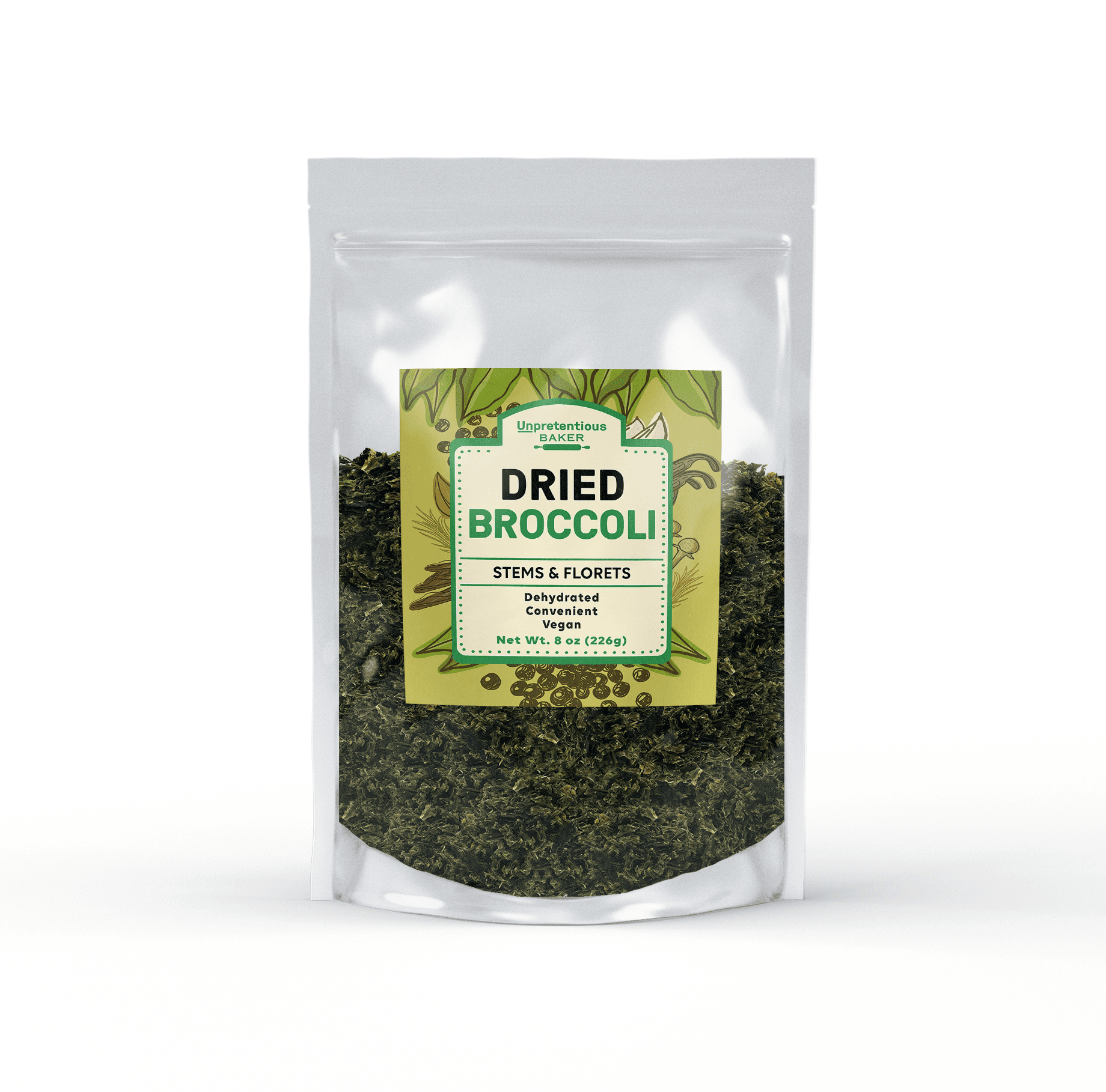 Unpretentious Dried Broccoli, 8 oz, Soups, Ready-to-Use, Sauces