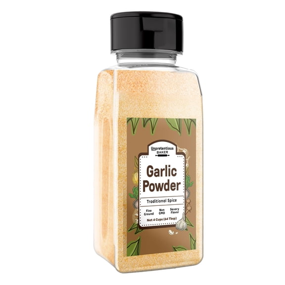 Unpretentious Garlic Powder, 4 Cups, Pure & Natural, Fine Ground, Non-GMO & Gluten-Free