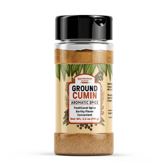Unpretentious Ground Cumin, 3.2 oz, Aromatic Flavor, Traditional Spice