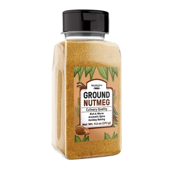 Unpretentious Ground Nutmeg, 9.6 oz, Rich & Warm, Traditional Spice, Aromatic