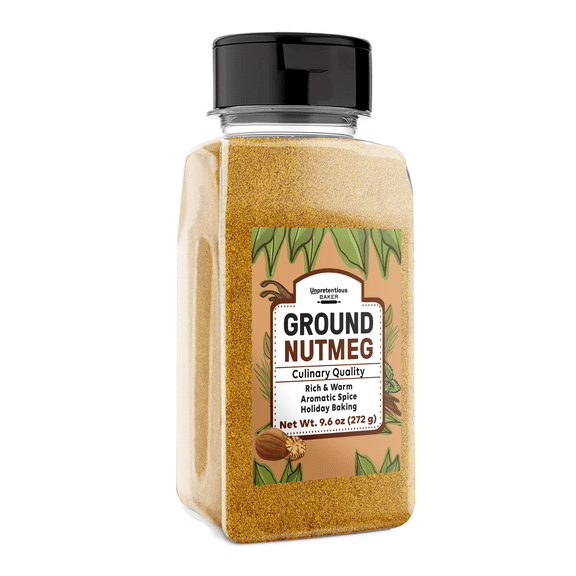 Unpretentious Ground Nutmeg, 9.6 oz, Rich & Warm, Traditional Spice, Aromatic