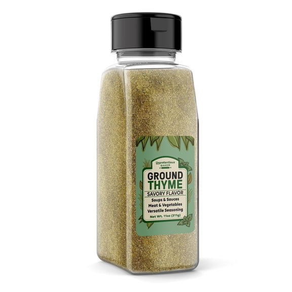 Unpretentious Ground Thyme, 11 oz, Versatile Seasoning, Savory Flavor, Soups & Sauces