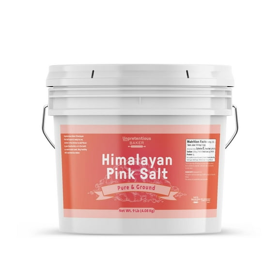 Unpretentious Himalayan Pink Salt, 1 Gallon, Pure Ground Salt, Medium & Fine Grain