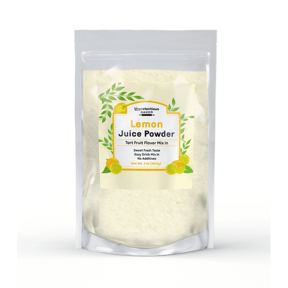 Unpretentious Lemon Juice Powder 2 lb Easy Drink Mix In, Fresh Tart Flavor