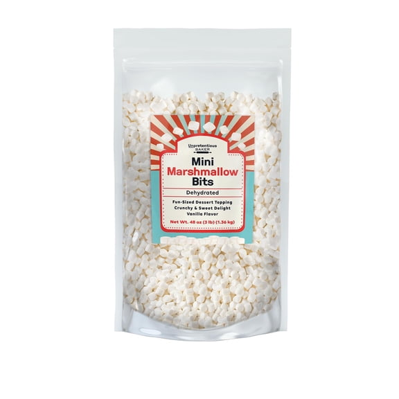 Unpretentious, Marshmallow Dehydrated Mini Topping, 3 Lb