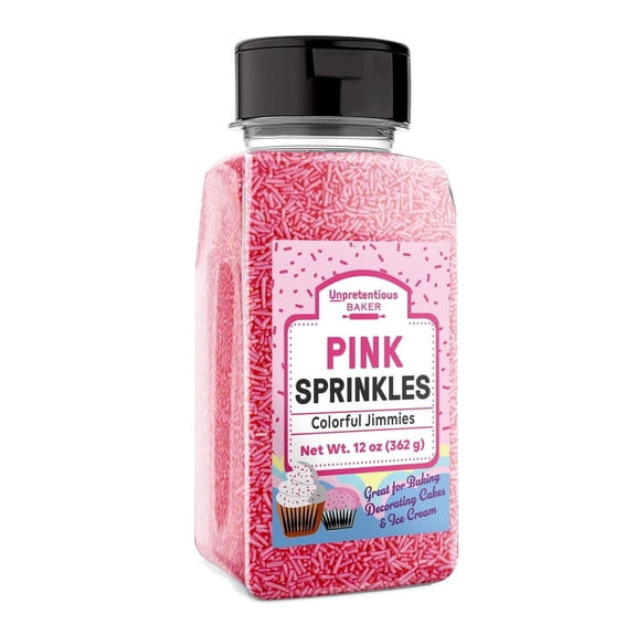 Unpretentious Pink Sprinkles, Perfect for Festivities, Multi-Use Shaker Bottle, Dessert Decorating