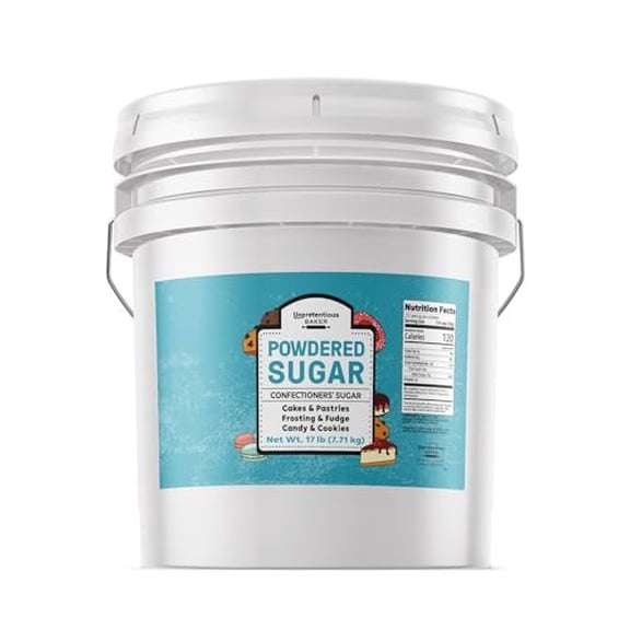 Unpretentious Powdered Sugar, Confectioners Sugar, For Baking, Candy Making, Desserts 272 Ounces