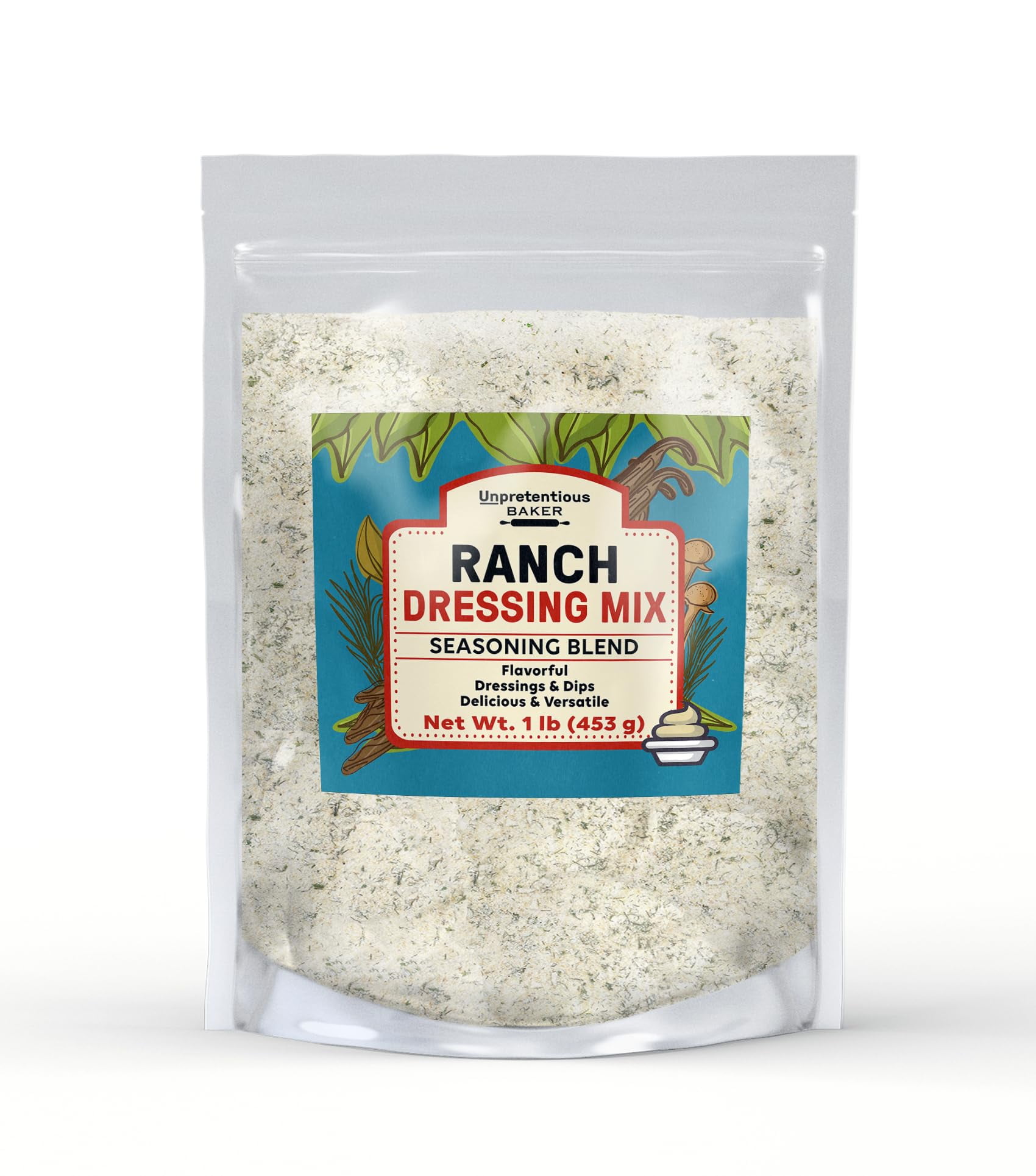 Unpretentious Ranch Dressing Mix, OIF8 1 lb, Dips & Dressings, Powder