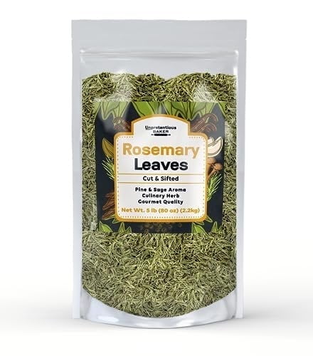 Unpretentious Rosemary Leaves 5 lb, Cut & Sifted, Cooking Herb, Non-GMO