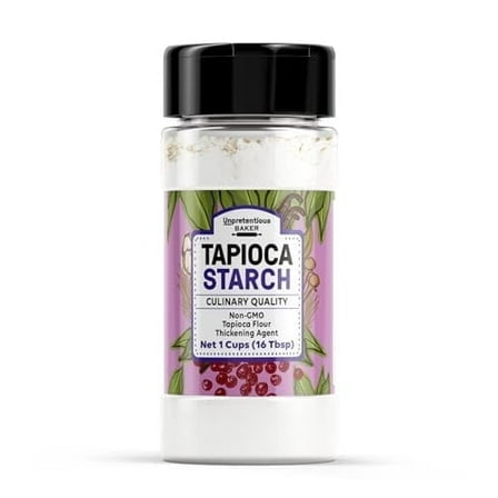 Unpretentious Tapioca Starch, 1 Cup, Vegan & Gluten-Free, Cornstarch Replacement
