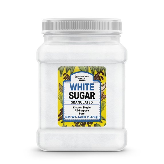 Unpretentious White Granulated Sugar, 52 Ounces, Baking & Cooking, Kitchen Staple, Pure Sugar