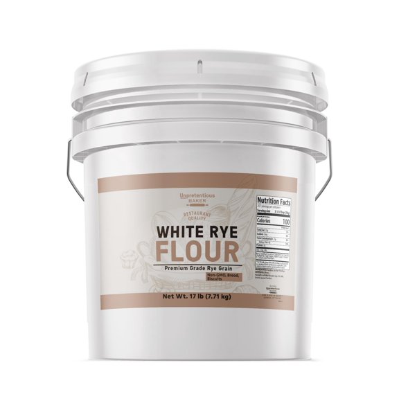 Unpretentious White Rye Flour, Non-GMO, Bread, Biscuits & Baked Goods 3.5 Gallon