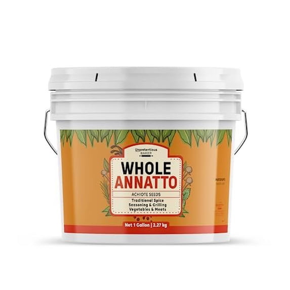 Unpretentious Whole Annatto Seeds, 1 Gallon, Seasoning, Grilling Spice & Rub, Cooking