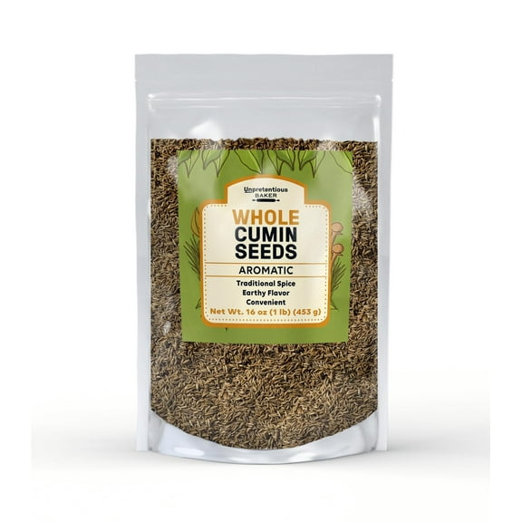 Unpretentious Whole Cumin Seeds, 1 lb, Aromatic, Earthy Flavor, Traditional Spice