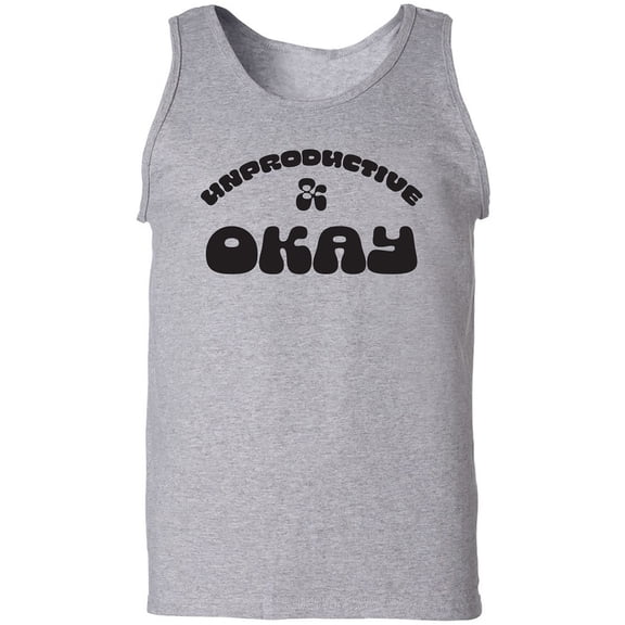 Unproductive & Okay Adult Tank Top