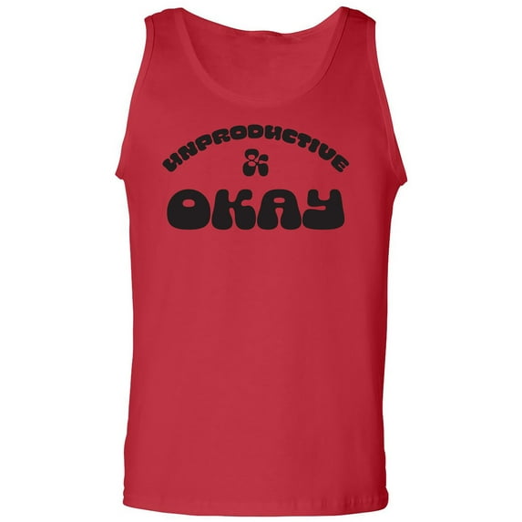 Unproductive & Okay Adult Tank Top