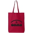 thumbnail image 1 of Unproductive & Okay Cotton Canvas Tote Bag, 1 of 1