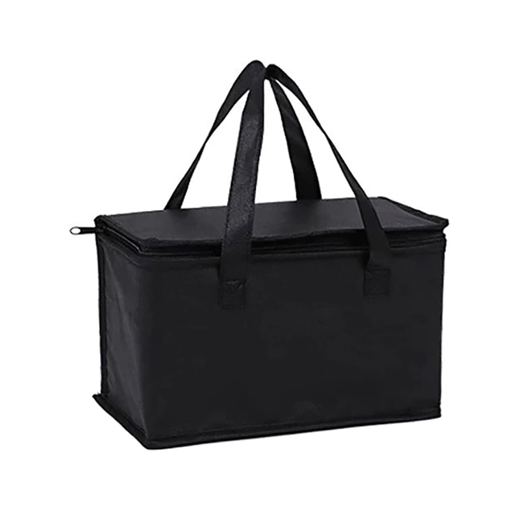 JOYTUTUS Cleaning Caddy Bags for Housekeepers, Cleaning Supplies Organizer,  Tools Tote with Handle for Housekeeping and Car Storage, Black 