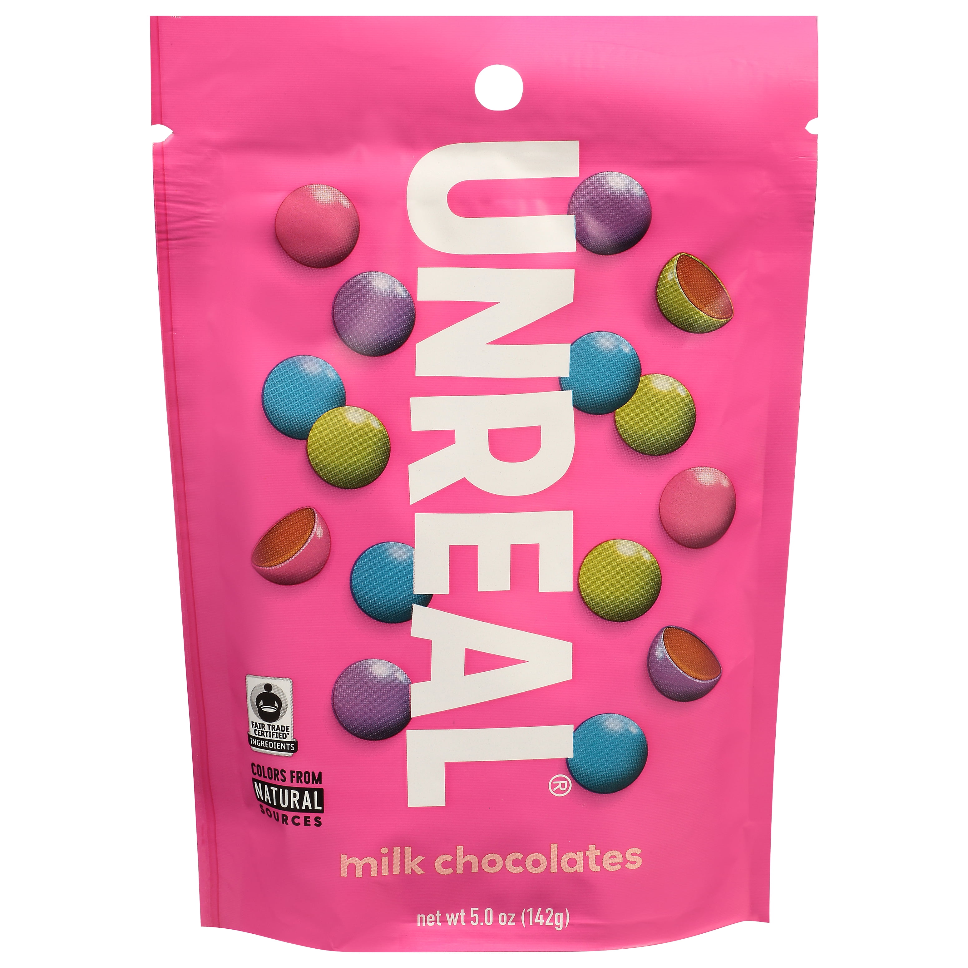 Unreal Chocolate Candy Coated Peanuts 5 oz (Pack Of 6)