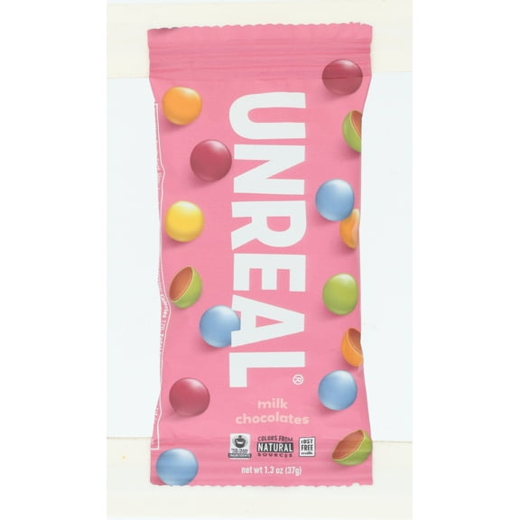 Unreal Chocolate Gems Milk Chocolate, 1.3 Oz