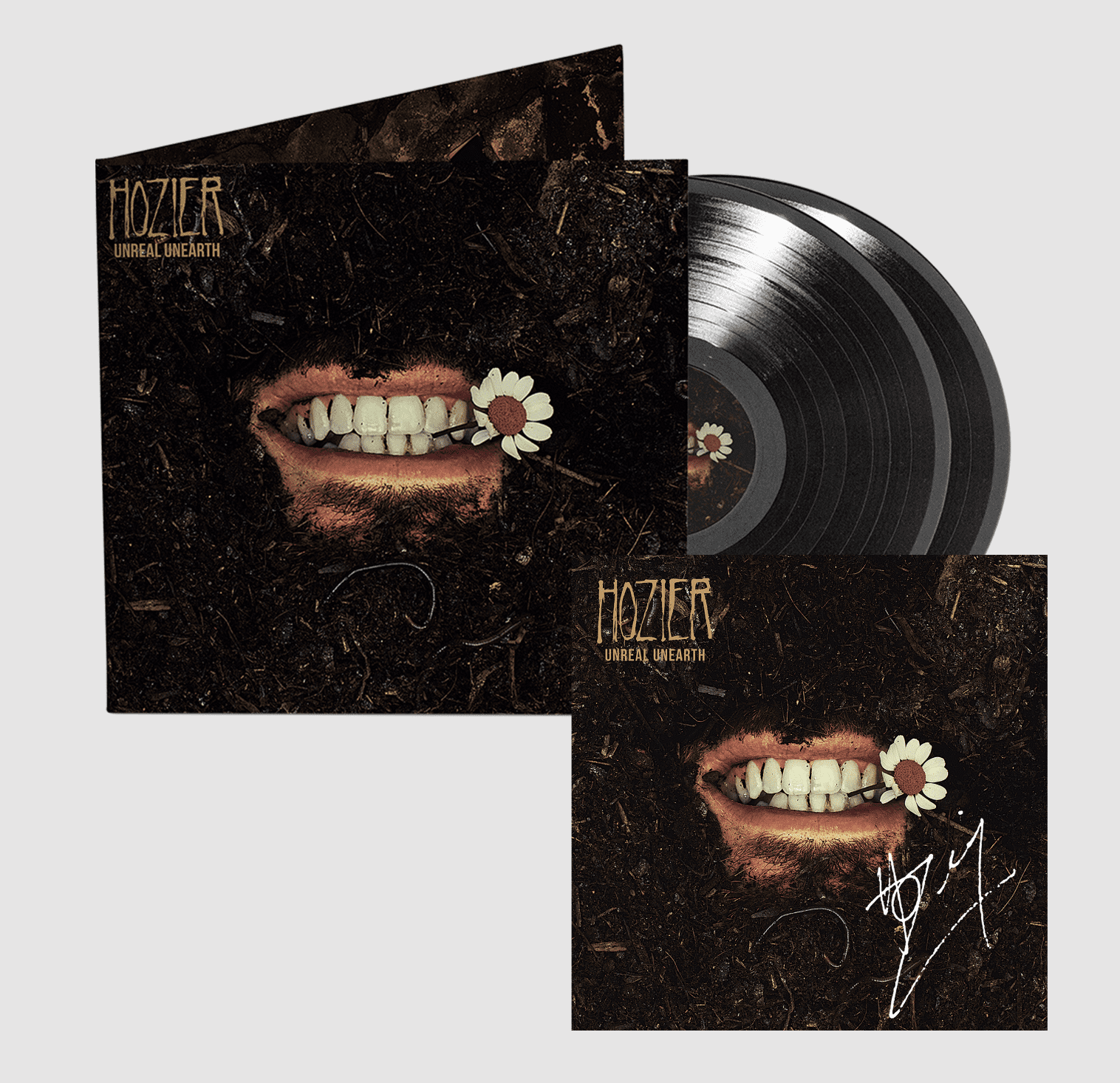 Unreal Unearth Hozier 2LP Black Vinyl + Signed Card Hozier