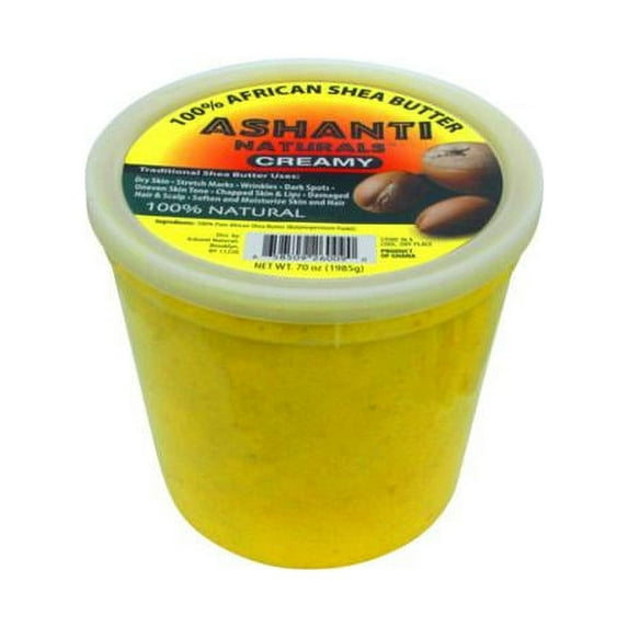 Unrefined African Creamy Yellow Shea Butter - 70 oz.