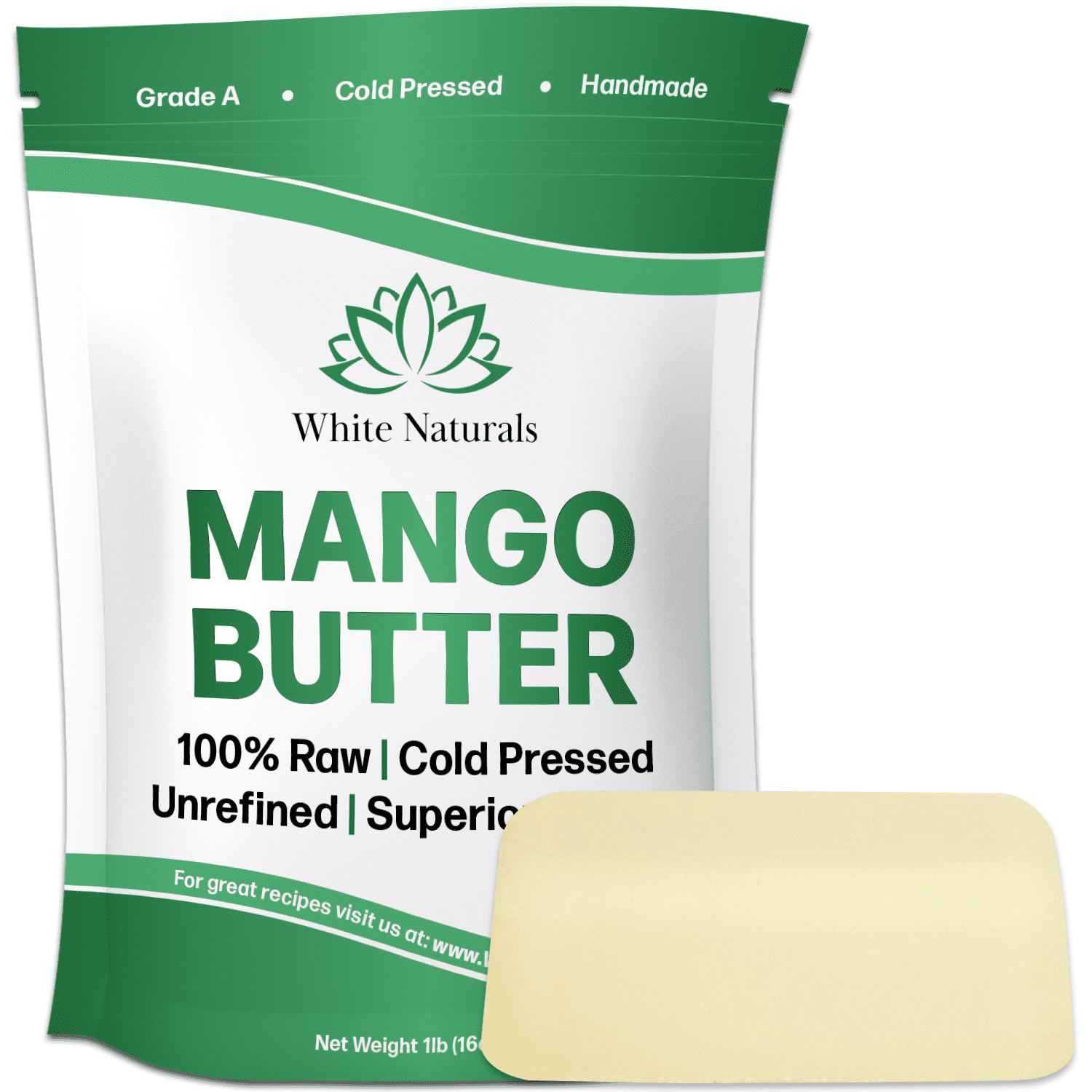 Unrefined Mango Butter 1 lb, Raw, Organic, Amazing Moisturizer, Use