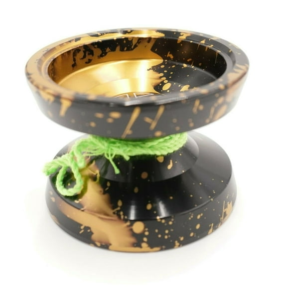 Unresponsive Aluminum CNC Yoyo Trick Magic Anodized Yo-yo Metal Gold Splash