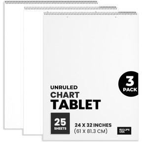 White Chart White Chart Paper for Office and School Use