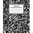 thumbnail image 1 of Unruled Composition Notebook: Marble (Black), 7.5" x 9.25", Unruled Notebook, 100 Pages, Professional Binding, 1 of 1