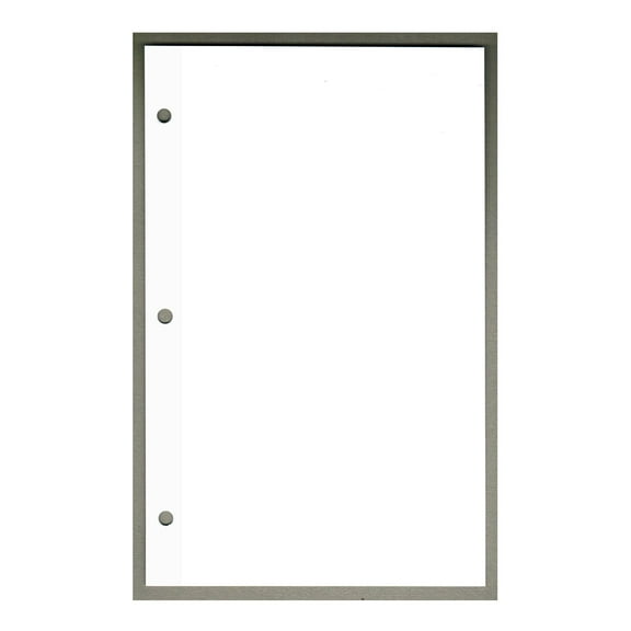 Unruled Filler Paper, 6" x 9.5", 3-Hole, Mylar Reinforced 20lb White - 100 Sheets