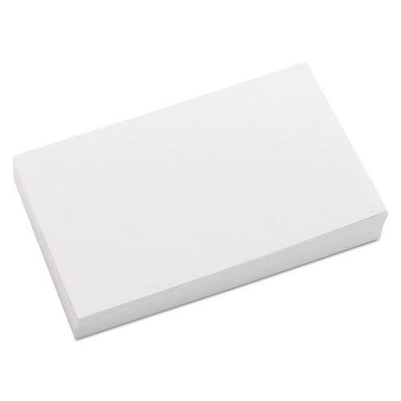 Unruled Index Cards, 3 X 5, White, 100/pack | Bundle of 5 Packs