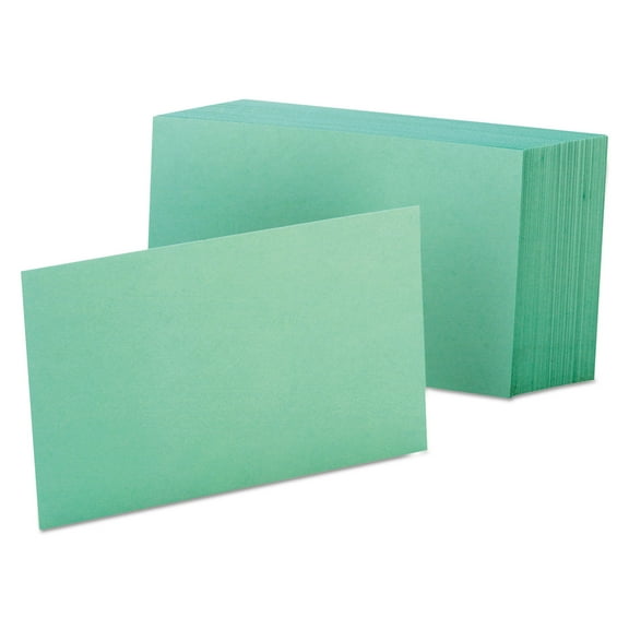 Unruled Index Cards, 4 X 6, Green, 100/pack | Bundle of 2 Packs