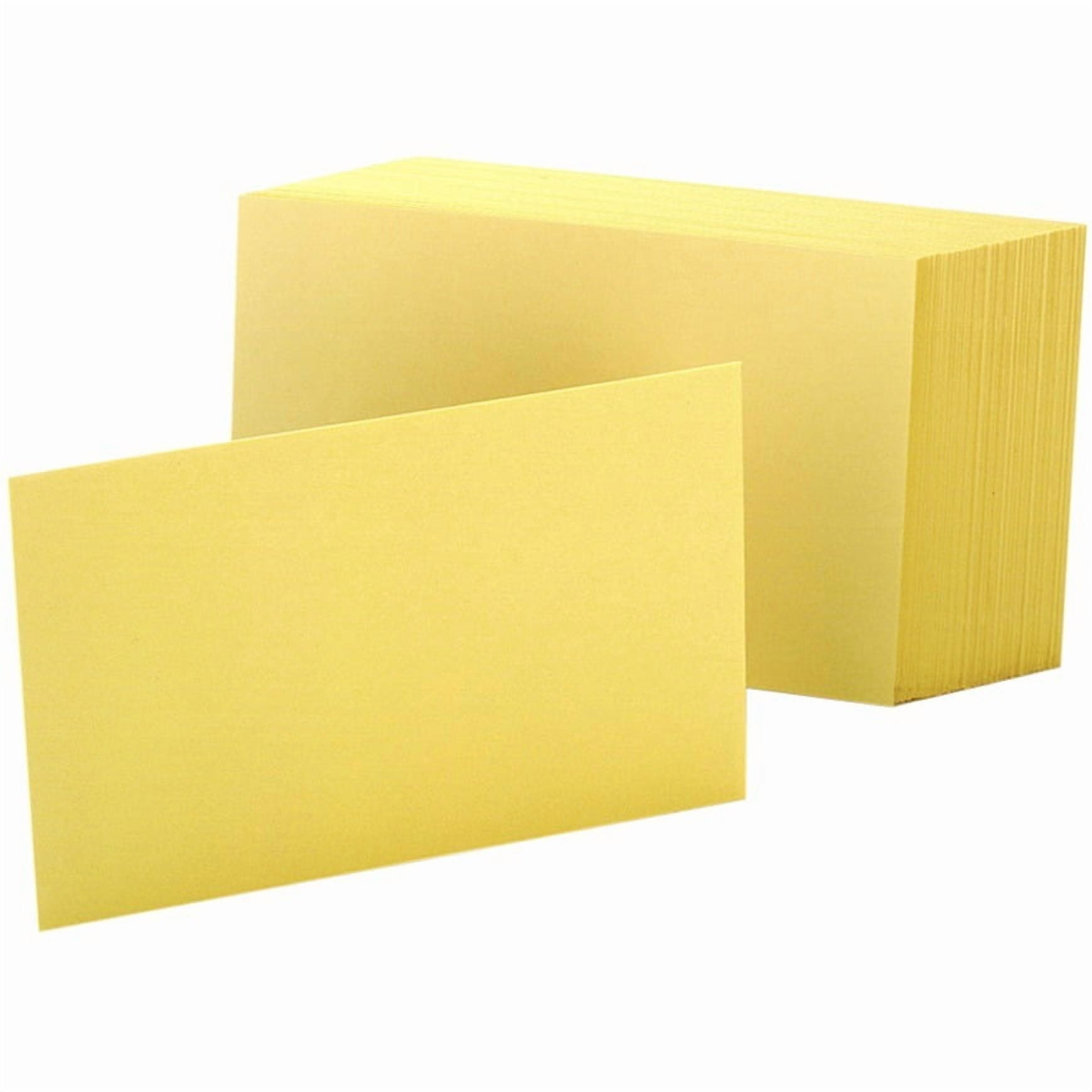 Index Cards in Paper | Yellow - Walmart.com