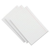 Unruled Index Cards, 5 x 8, White, 100/Pack