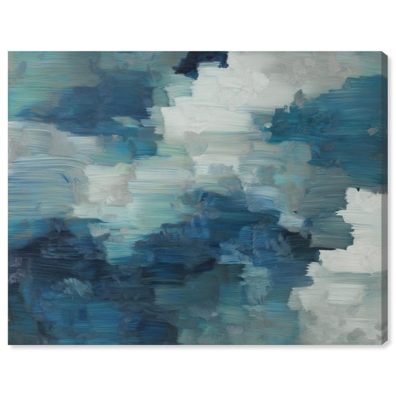 Unruly Sea II Canvas Print Modern Blue Wall Art by Art Remedy, Gallery Wrapped, 24 x 20