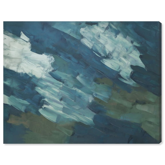 Unruly Sea III Canvas Print Modern Blue Wall Art by Art Remedy, Gallery Wrapped, 24 x 20