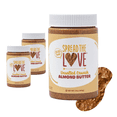 thumbnail image 1 of Unsalted Almond Butter, Crunchy, Vegan, Gluten Free, No Added Salt or Sugar, No Palm Oil, 16 oz, Spread The Love (3 pack), 1 of 5
