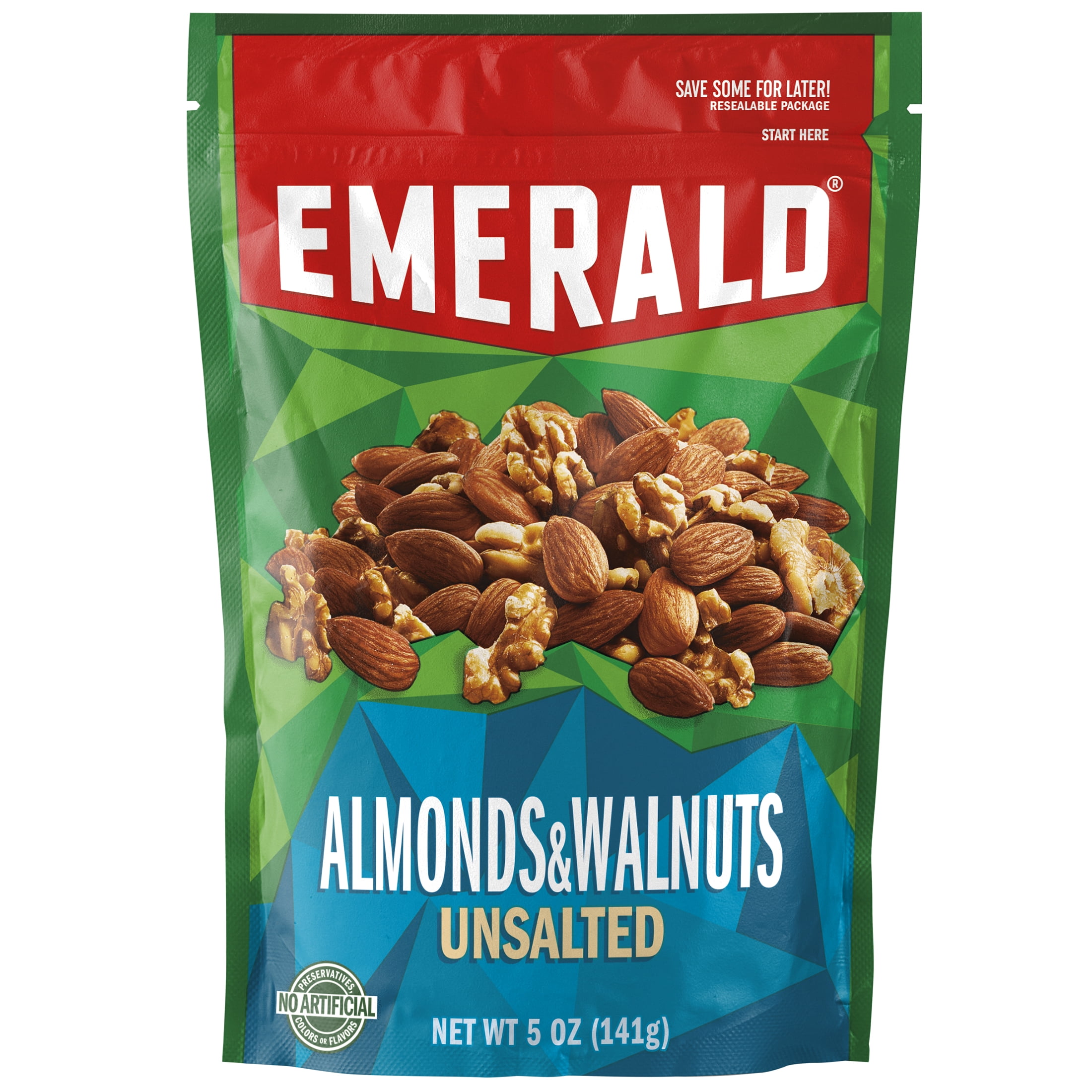 Unsalted Almonds and Walnuts 5 Oz Resealable Bag Kosher Certified