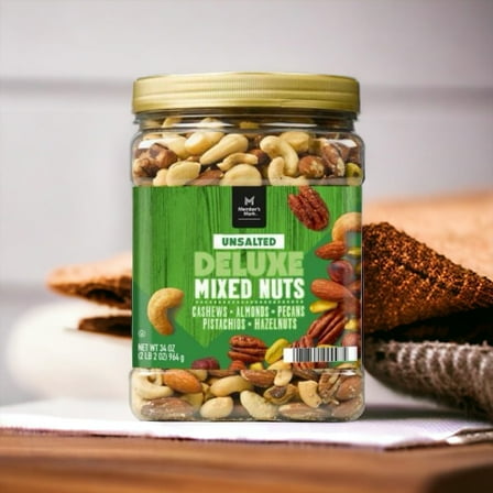 Unsalted Deluxe Mixed Nuts (34 oz.)